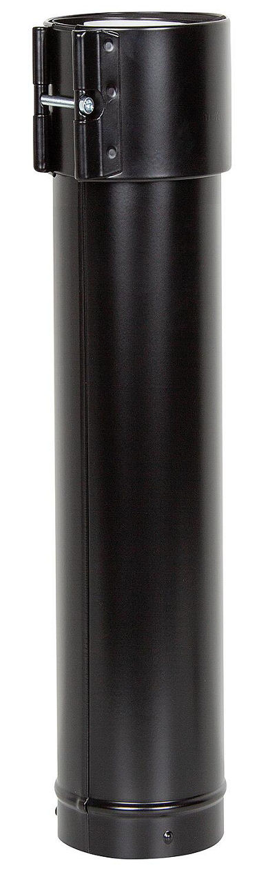 Überdachverlängerung, DN 80/125 schwarz, 1000mm Überdachverlängerung, DN 80/125 schwarz, 1000mm