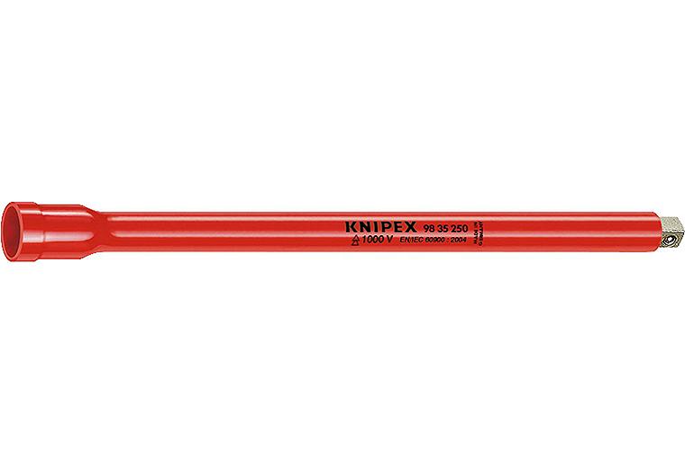 Verlängerung KNIPEX isoliert bis 1000V mit Innen- und Außenvierkant 1/2", L: 125mm Verlängerung KNIPEX isoliert bis 1000V mit Innen- und Außenvierkant 1/2", L: 125mm