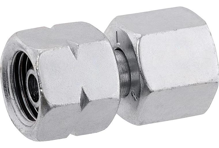 Verbindungsstück G 1/4" LH-ÜM x RST 8 mm mit Mutter und Schneidring
