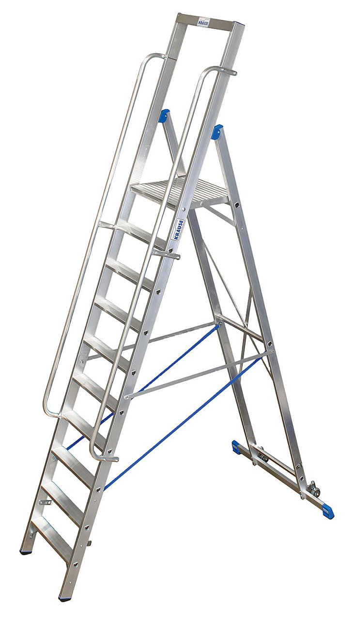 STUFEN-STEHLEITER Krause Stabilo mit grosser Standplattform 10 STUFEN 127808 STUFEN-STEHLEITER Krause Stabilo mit grosser Standplattform 10 STUFEN 127808