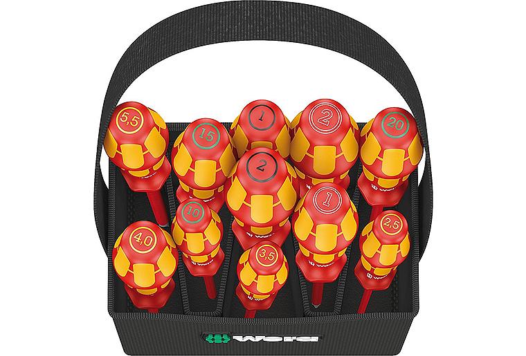 Schraubendreher-Set WERA 11-teilig in Wera2go4 Aufbewahrungsbox VDE