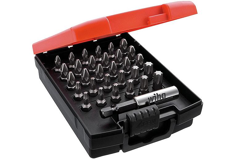Bit-Set Wiha®, Pozidriv, Torx® 25 mm, 32-teilig, 1/4"