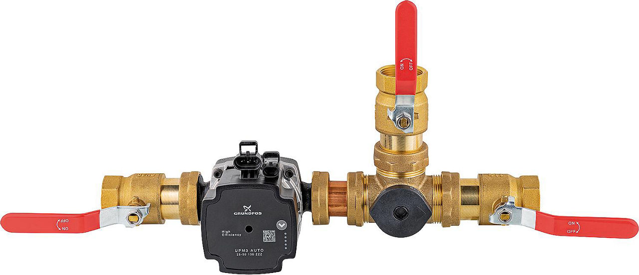 Ladeventileinheit ACG Pumpe Grundfos UPM3 Auto L25-50 DN32, 55°C und 61°C