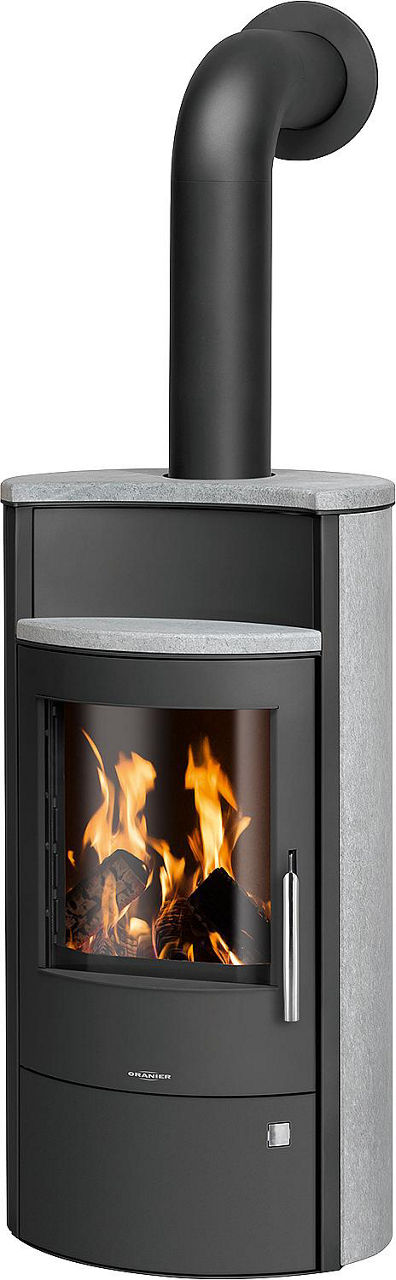 Kaminofen Pori Aqua 10KW mit Wasser-Wärmetauscher, Speckstein, Korpus Stahl Schwarz Kaminofen Pori Aqua 10KW mit Wasser-Wärmetauscher, Speckstein, Korpus Stahl Schwarz