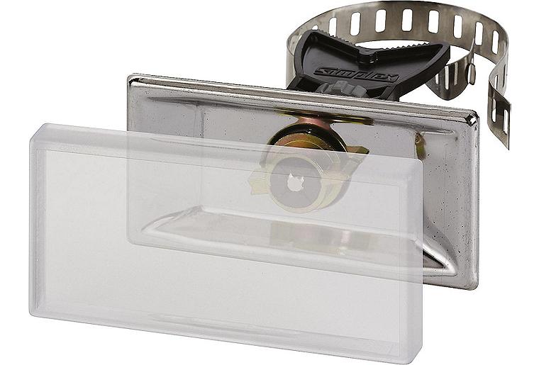 Universalhalter mit Spannband Edelstahl (V2A) VPE 10 Stück Universalhalter mit Spannband Edelstahl (V2A) VPE 10 Stück