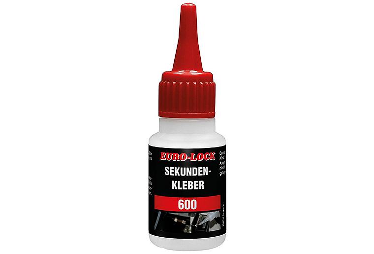 Sekundenkleber EURO-LOCK E 600 (niedrigviskos) 20g Dosierflasche Sekundenkleber EURO-LOCK E 600 (niedrigviskos) 20g Dosierflasche