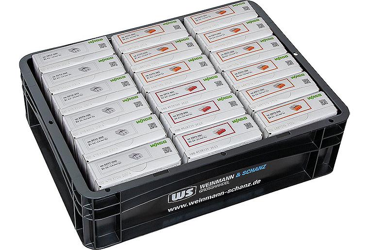 Vorteilspaket: Verbindungs-Steckklemmen-Set WAGO, 1800-teilig, inkl. WS-Transportbox