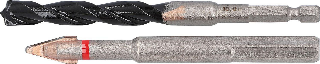 Fliesen-Betonbohrer Alpen, C-Protector, Anti-slip Schaft Sechskant d=10mm Fliesen-Betonbohrer Alpen, C-Protector, Anti-slip Schaft Sechskant d=10mm