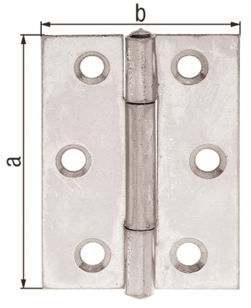 Scharnier, 51x37x1mm sendzimirverzinkt Scharnier, 51x37x1mm sendzimirverzinkt