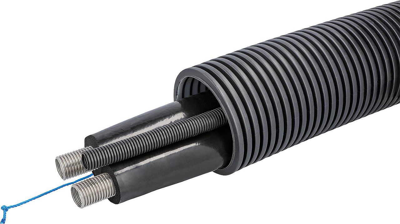 Wärmepumpenanschlussleitung Aeroline INOX TERRA WP 100, DN 32, Länge 17,5m