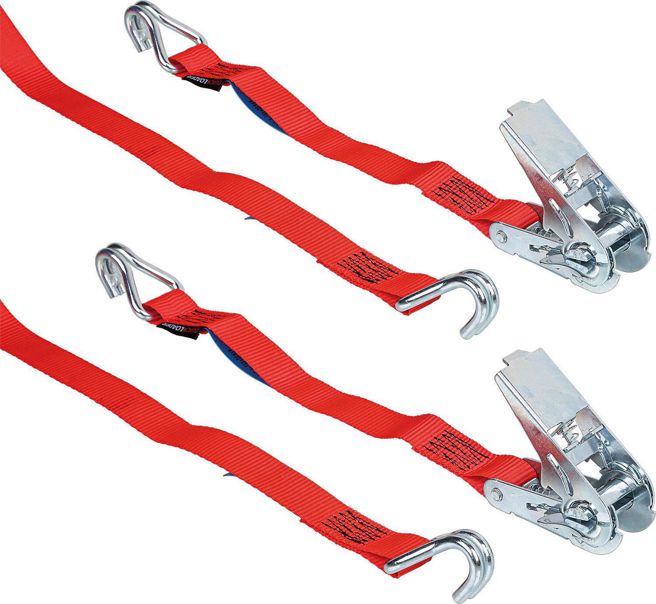Ratschenzurrgurt, zweiteilig Professional 450kg 5m rot