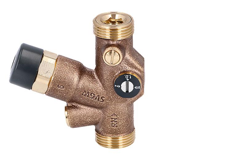 Thermostatisches Zirkulations-Regulierventil DN15 (1/2") flachdichtend, DN20 (3/4")