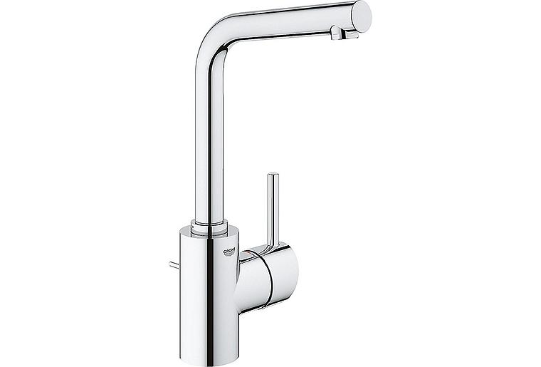 Waschtischmischer Grohe Concetto L-Size, L-Auslauf, Ausladung 143 mm chrom Waschtischmischer Grohe Concetto L-Size, L-Auslauf, Ausladung 143 mm chrom