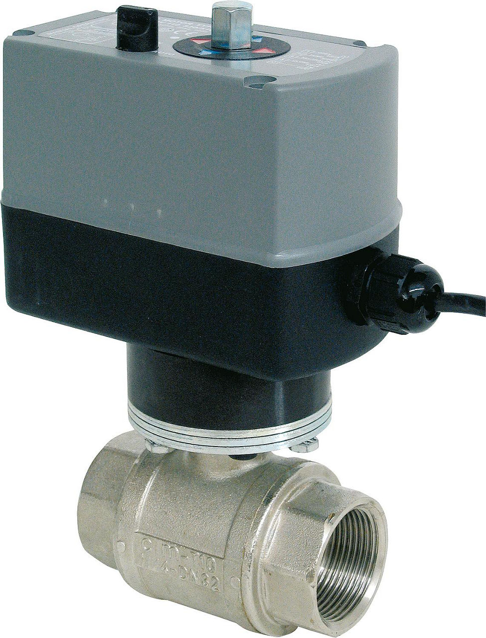 Elektrokugelhahn 1 1/2" EMV110-820/310-6 mit Relais Elektrokugelhahn 1 1/2" EMV110-820/310-6 mit Relais