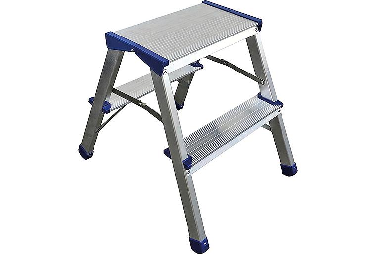 Doppel-Klapp Tritt Standhöhe 0,45m 2x2 Stufen Doppel-Klapp Tritt Standhöhe 0,45m 2x2 Stufen
