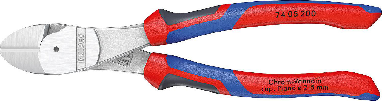 Kraft-Seitenschneider KNIPEX® verchromt mit Mehrkomponenten-Griff, Länge (mm): 160 Kraft-Seitenschneider KNIPEX® verchromt mit Mehrkomponenten-Griff, Länge (mm): 160
