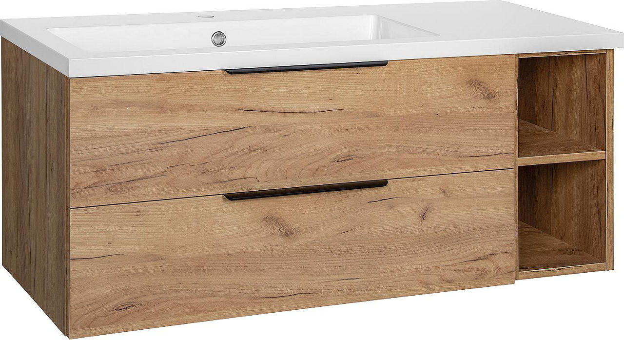WTU+Mineralguss-WT LOSSA 2 Schub.,1 offener Unterschrank asteiche cortina WTU+Mineralguss-WT LOSSA 2 Schub.,1 offener Unterschrank asteiche cortina