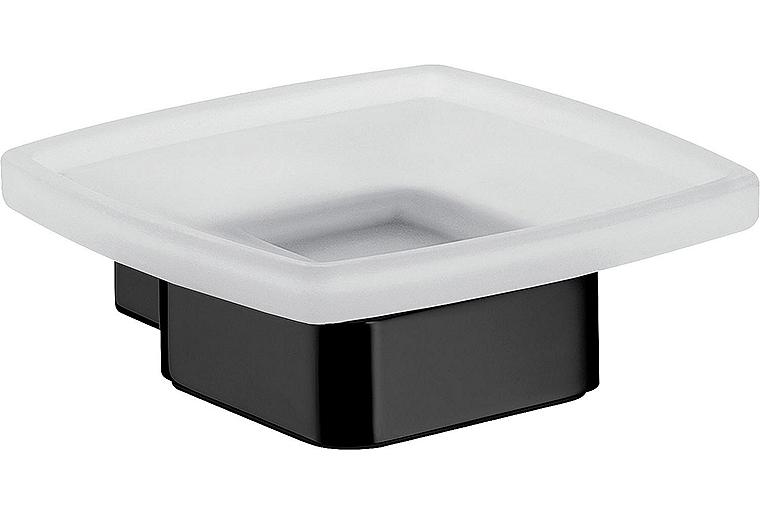Seifenhalter emco loft Glasteil satiniert schwarz
