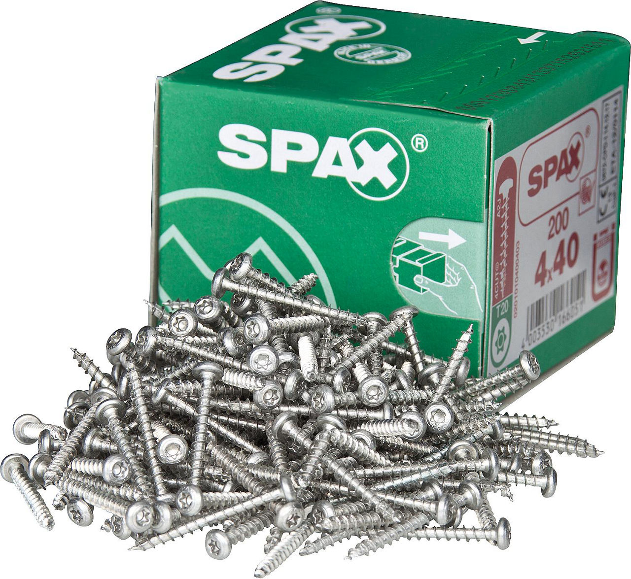 Halbrundkopfschraube SPAX® WIROX® Vollgewinde T - STAR Plus ø 4,0 x 40 mm, VPE 200 Stück Halbrundkopfschraube SPAX® WIROX® Vollgewinde T - STAR Plus ø 4,0 x 40 mm, VPE 200 Stück