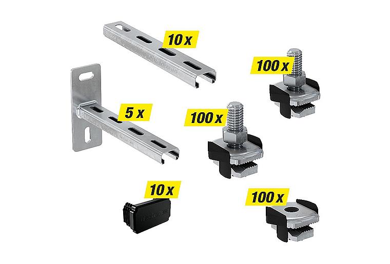 Fischer Vorteilspaket 325tlg "Montageschiene"
