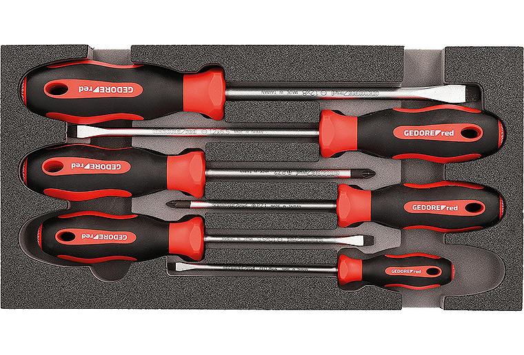 Schraubendrehersatz GEDORE red 6-teilig Schlitz/Pozidriv