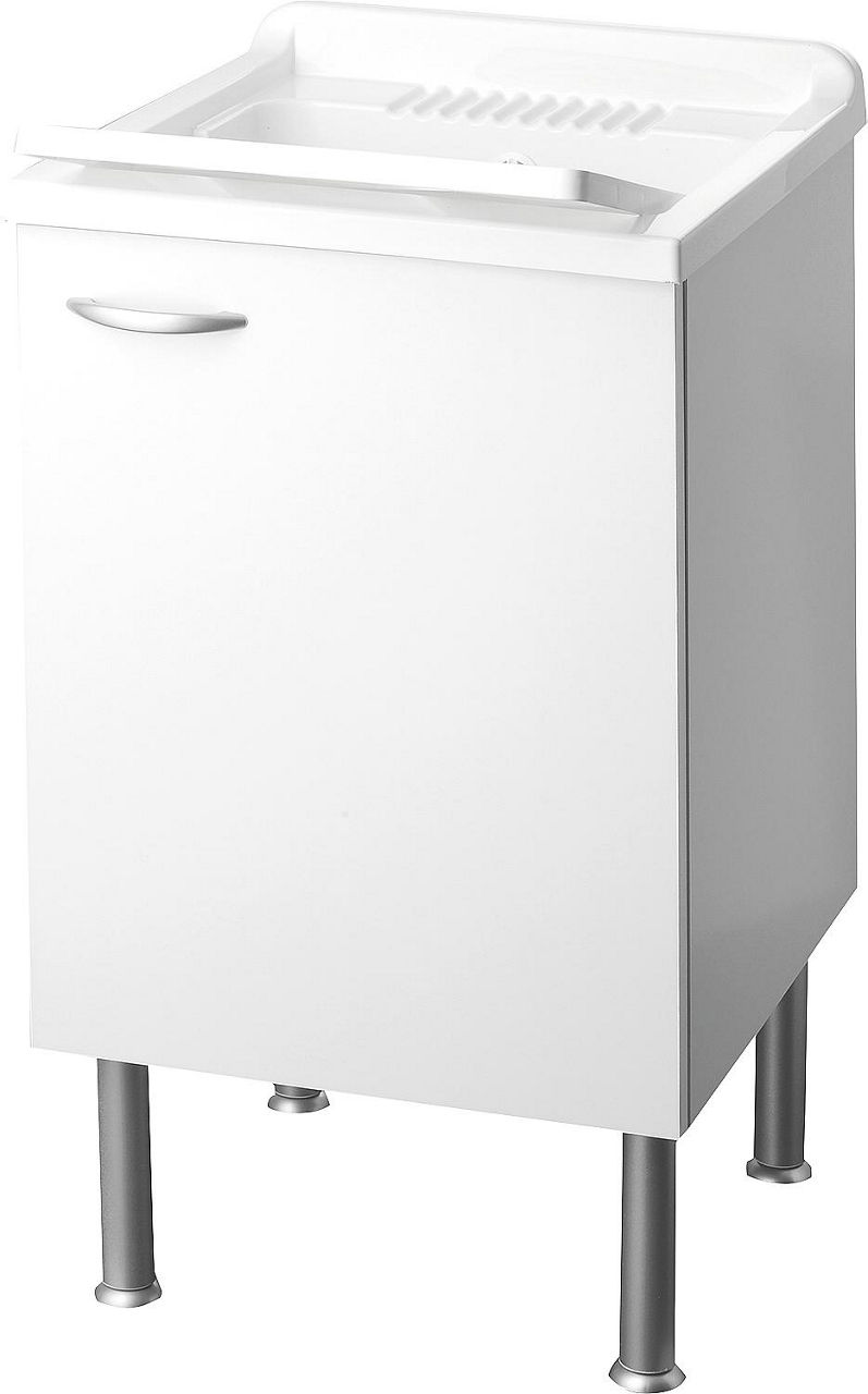 Waschtrog mit Unterschrank mit 1 Türe BxHxT: 460x850x510mm Waschtrog mit Unterschrank mit 1 Türe BxHxT: 460x850x510mm