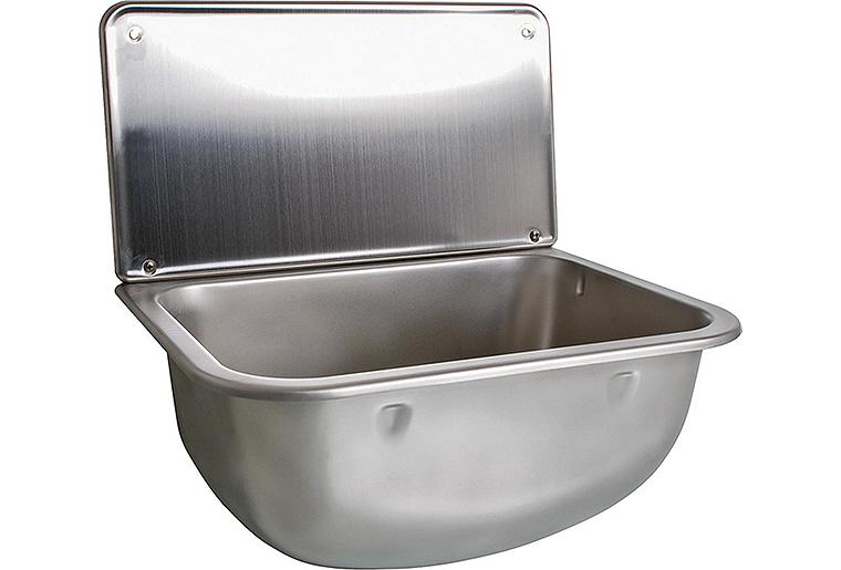 Edelstahl-Ausgussbecken 450 x 330 x 465 mm Edelstahl-Ausgussbecken 450 x 330 x 465 mm