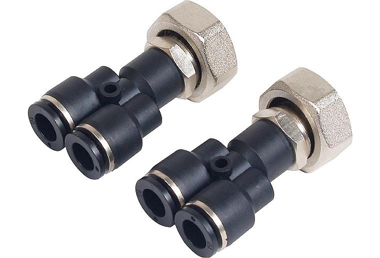 Anschlussverschraubung EVENES Slim 12x1,5mm, 2 Steckanschlüsse VPE 2 Stück Anschlussverschraubung EVENES Slim 12x1,5mm, 2 Steckanschlüsse VPE 2 Stück