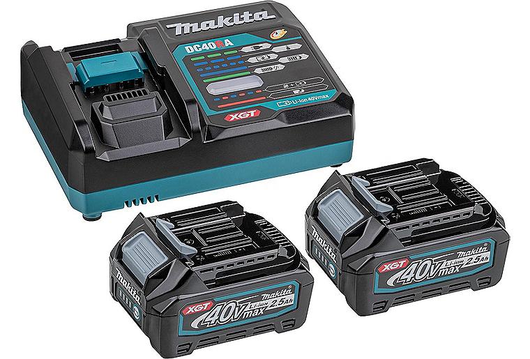 Akku-Set Makita 40 V mit 2x 2,5 Ah Akkus und Ladegerät