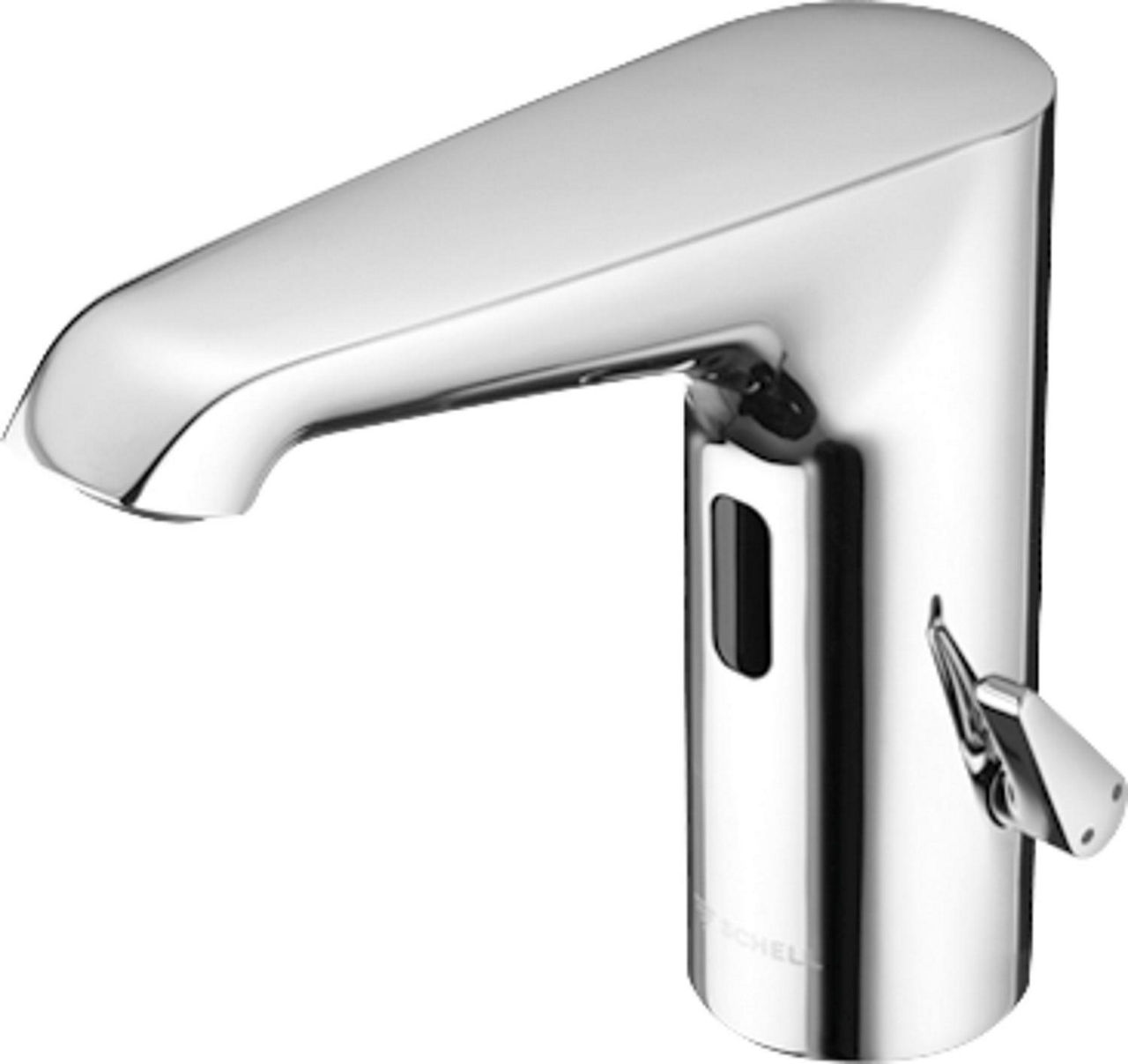 Waschtischmischer Schell XERIS E HD-M Ausladung 130 mm chrom mit IR-Sensor Batteriebetrieb Waschtischmischer Schell XERIS E HD-M Ausladung 130 mm chrom mit IR-Sensor Batteriebetrieb