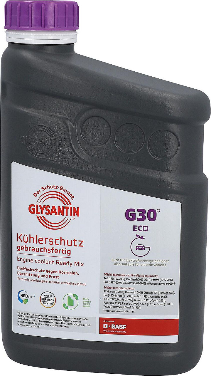 Kühlerschutzmittel GLYSANTIN® G30® ECO BMB gebrauchsfertig 1l Flasche Kühlerschutzmittel GLYSANTIN® G30® ECO BMB gebrauchsfertig 1l Flasche