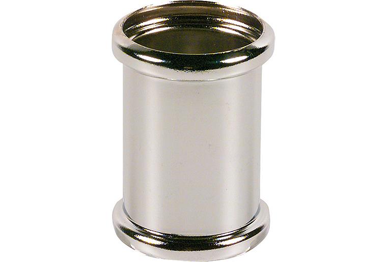 Doppelmuffe Messing verchromt 32 x 32 mm, mit 2 O-Ringen Doppelmuffe Messing verchromt 32 x 32 mm, mit 2 O-Ringen