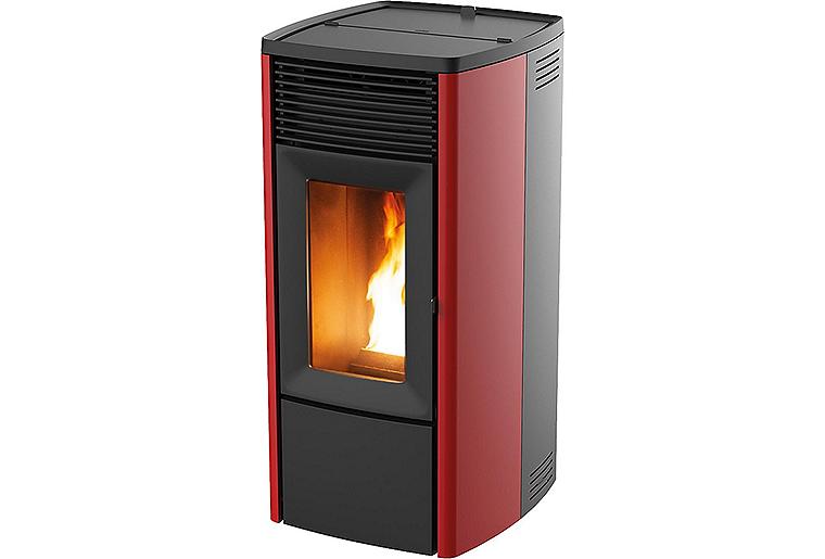 Pelletofen MCZ Ego C. Air 10 R, Grundgerät mit Verkleidung Metall Bordeaux, 10KW