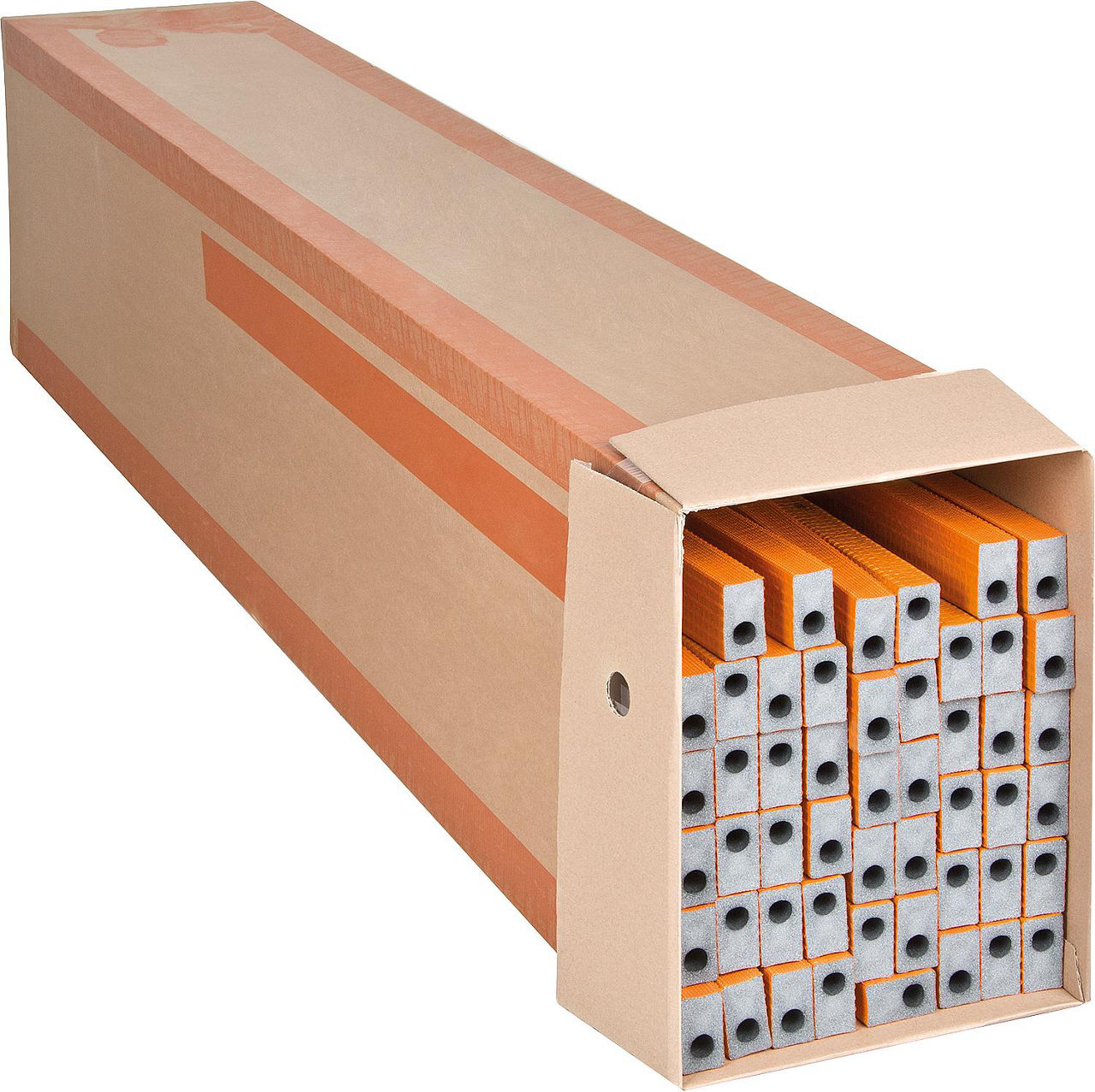 Isolierschlauch exzentrisch PE-XT mit Schutzhaut orange 42x46mm,Länge 2m, VPE=10 Stück Isolierschlauch exzentrisch PE-XT mit Schutzhaut orange 42x46mm,Länge 2m, VPE=10 Stück