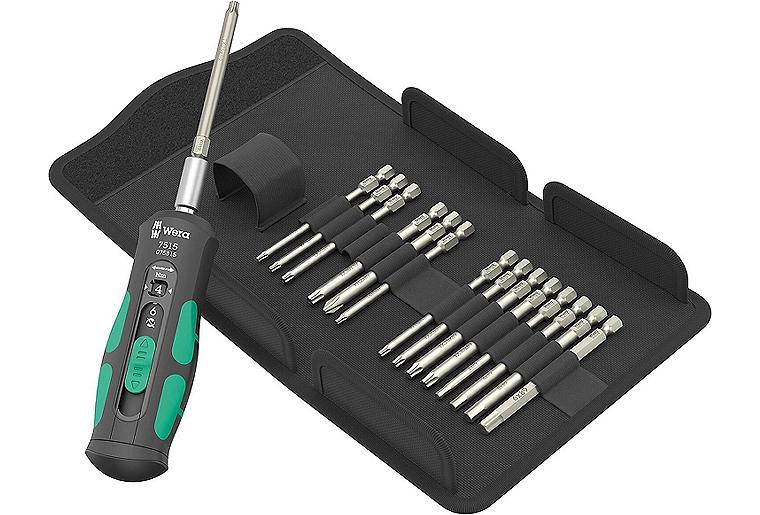 Bit-Drehmomentschraubendreher-Set WERA Kraftform Safe-Torque Speed mit 2 - 6 Nm, 16-teilig