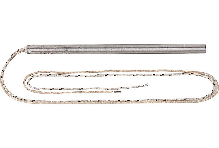 Glühzünder für Pelletofen 9,52x174mm ohne Schraubnippel 230V, 280 Watt