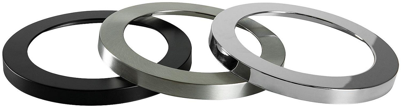 Frontring für 12206…, nickel matt, rund Frontring für 12206…, nickel matt, rund