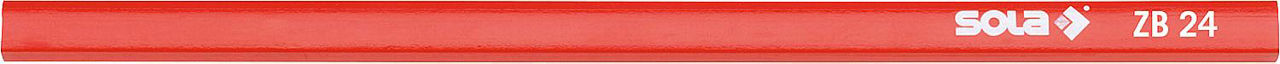 Bleistift rot aus Lindenholz Modell ZB 24cm Graphitmine HB Bleistift rot aus Lindenholz Modell ZB 24cm Graphitmine HB