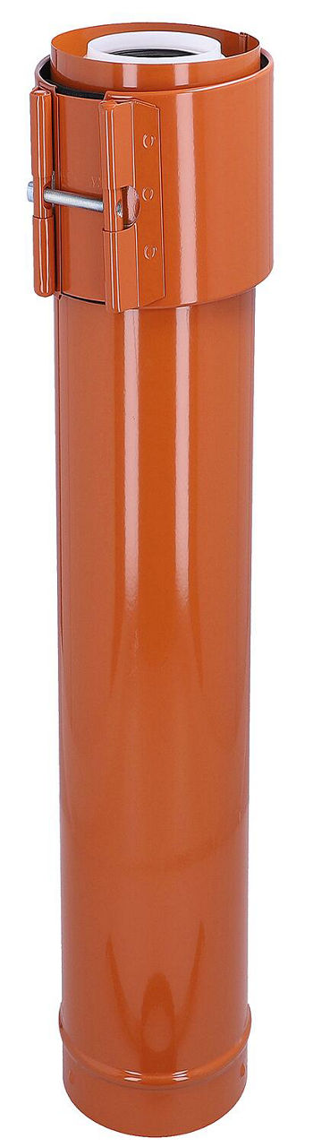 Überdachverlängerung, DN 80/125 rot, 1000mm Überdachverlängerung, DN 80/125 rot, 1000mm
