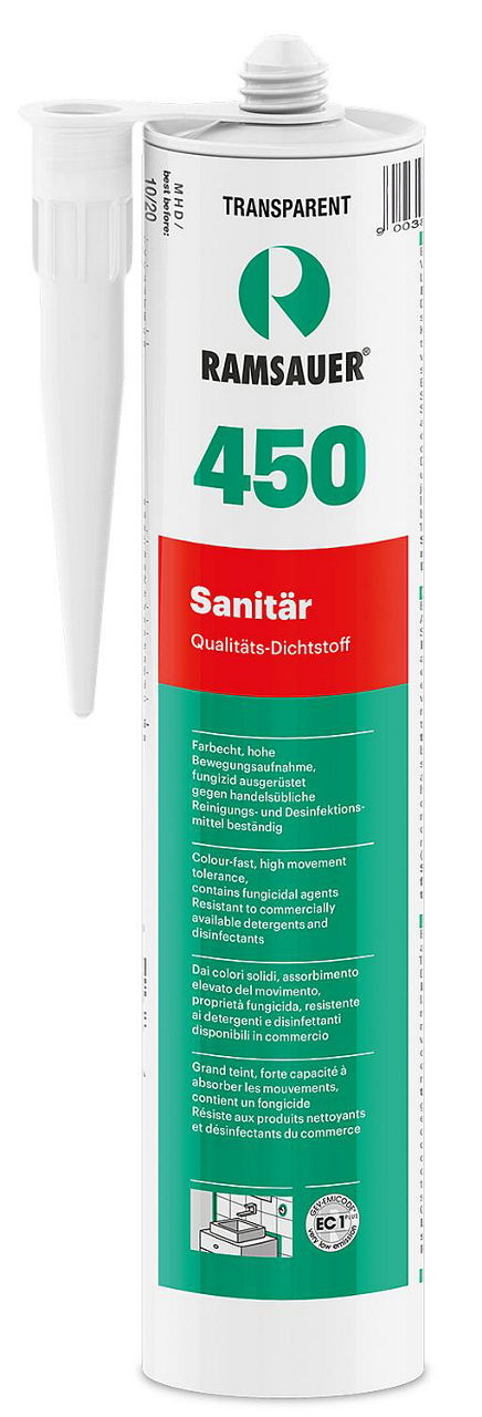 Sanitärsilikon RAMSAUER 450 Farbe: hell manhattan 310ml Kartusche