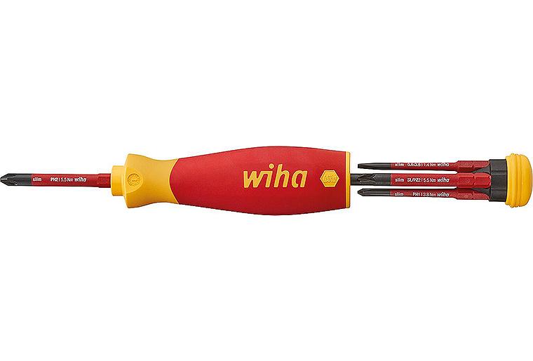 Magazin-Bithalter Wiha® LiftUp electric mit slimBits, 4-teilig