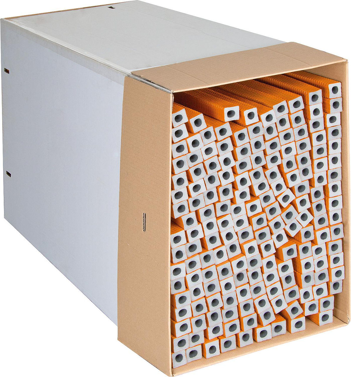 Isolierschlauch exzentrisch 28 x 9mm, Länge: 1m, 80 Meter PE-XT mit Schutzhaut orange Isolierschlauch exzentrisch 28 x 9mm, Länge: 1m, 80 Meter PE-XT mit Schutzhaut orange
