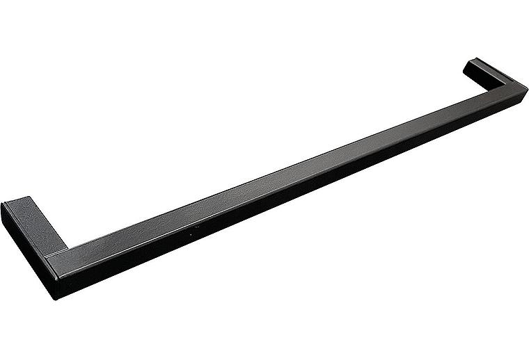 Handtuchhalter Kasari / Blies, Farbe schwarz, 350x12x45mm Handtuchhalter Kasari / Blies, Farbe schwarz, 350x12x45mm