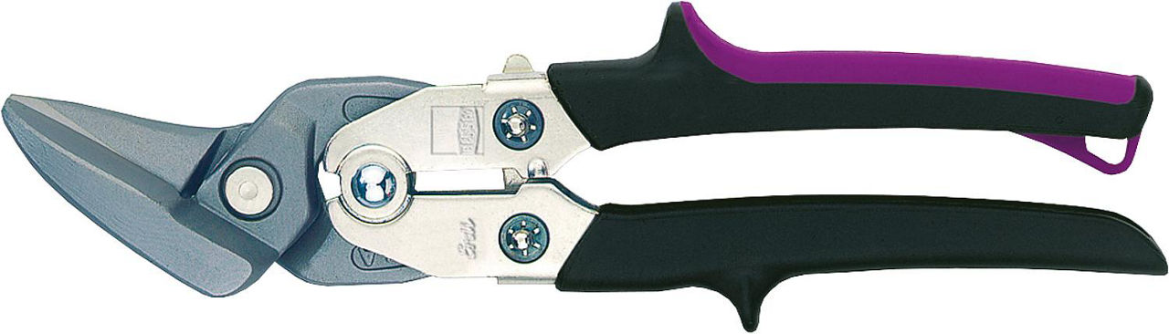Ideal-Blechschere HSS HRC65 mit doppelter Hebelübersetzung Typ D27AH rechts 260x33mm