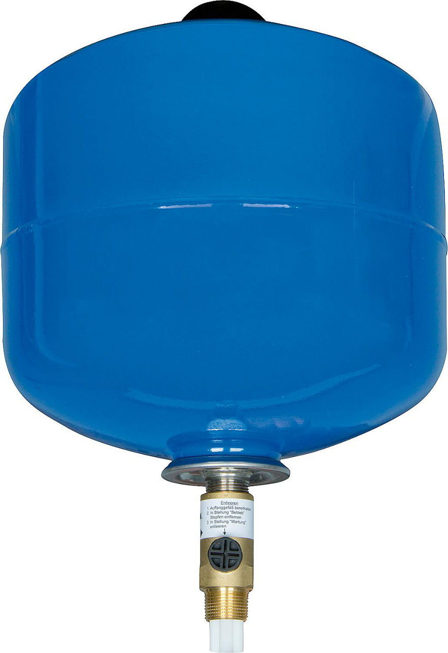Ausdehnungsgefäß (o. R) Trinkwasser Extravarem 12 Ltr. mit Absperrventil, DVGW geprüft