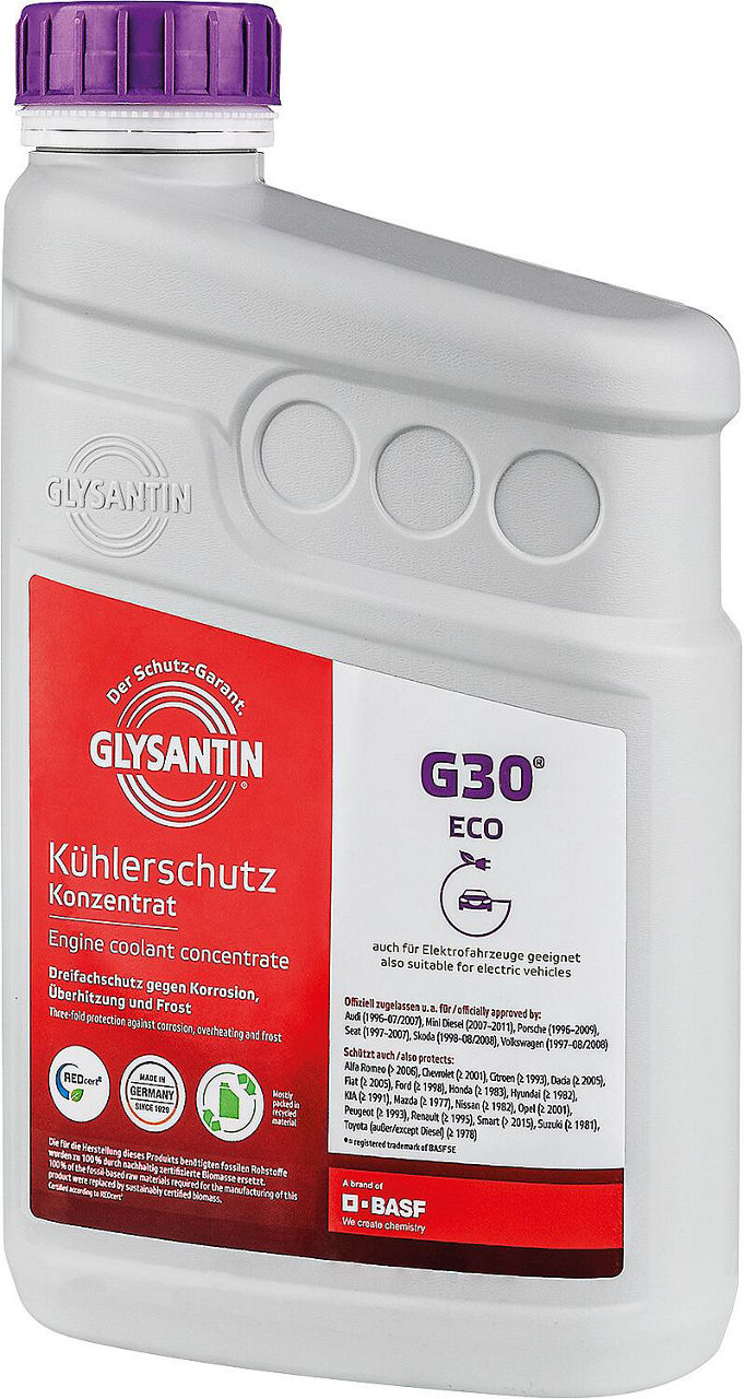 Kühlerschutzmittel GLYSANTIN® G30® ECO BMB Konzentrat 1l Flasche Kühlerschutzmittel GLYSANTIN® G30® ECO BMB Konzentrat 1l Flasche