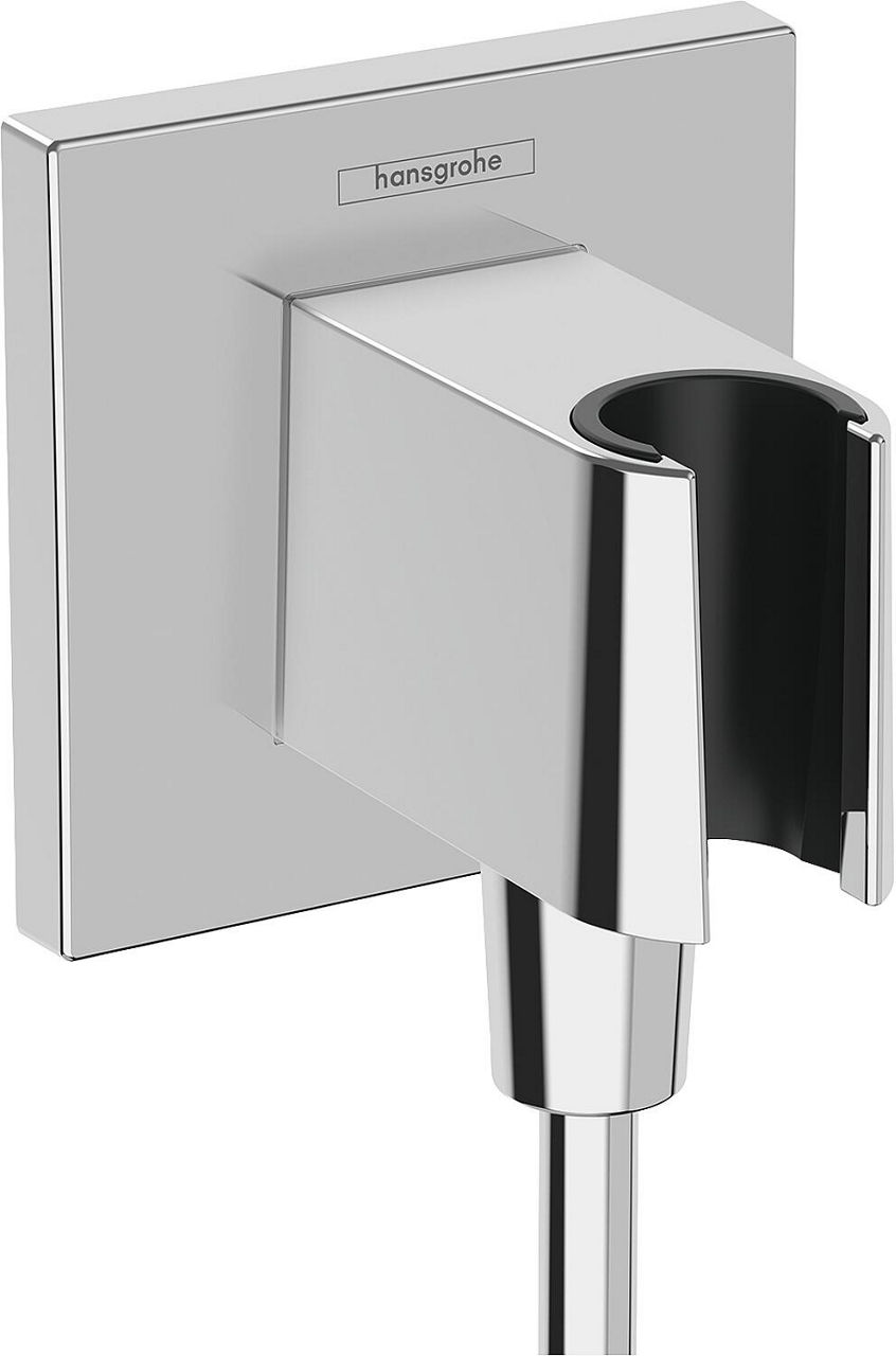 Wandanschlussbogen Hansgrohe Fixfit E mit Brausehalter DN15 (1/2") chrom Wandanschlussbogen Hansgrohe Fixfit E mit Brausehalter DN15 (1/2") chrom