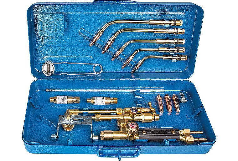 Schweiß- und Schneidset mit Flügel mit Blockdüsenschneideinsatz