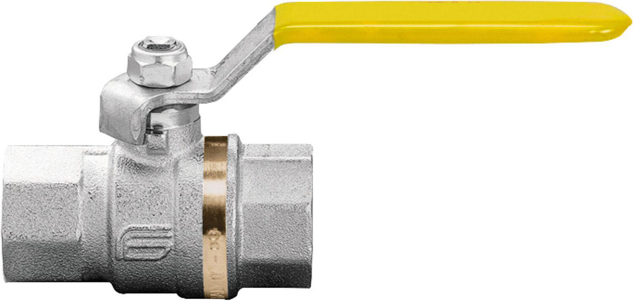 Gas-Kugelhahn ATHENA, Messing, IG/IG mit Stahl-Handhebel DN32 (1 1/4")