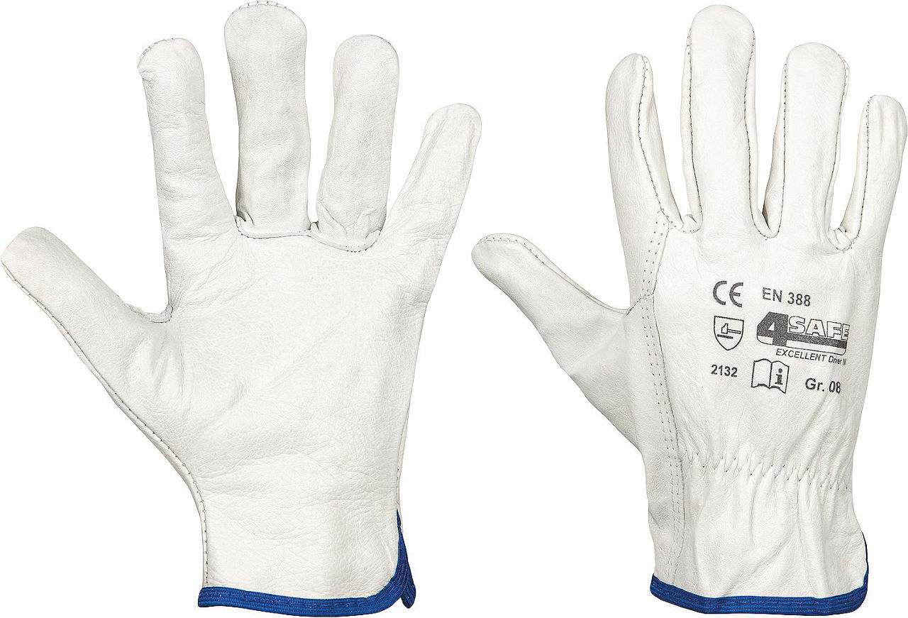 Fahrerhandschuh Rindnarbenleder (EN 388) Größe L Fahrerhandschuh Rindnarbenleder (EN 388) Größe L